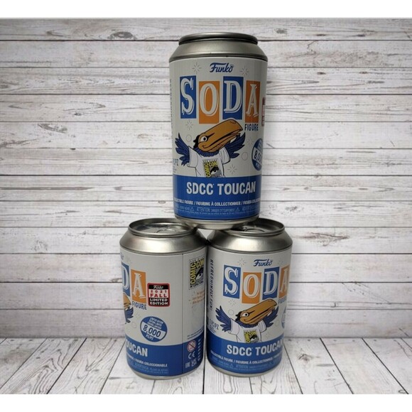 Funko Soda SDCC Toucan 2021 SDCC Limited Edition - 3 COMMONS - Picture 1 of 7